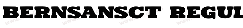 BernSansCT Regular字体转换